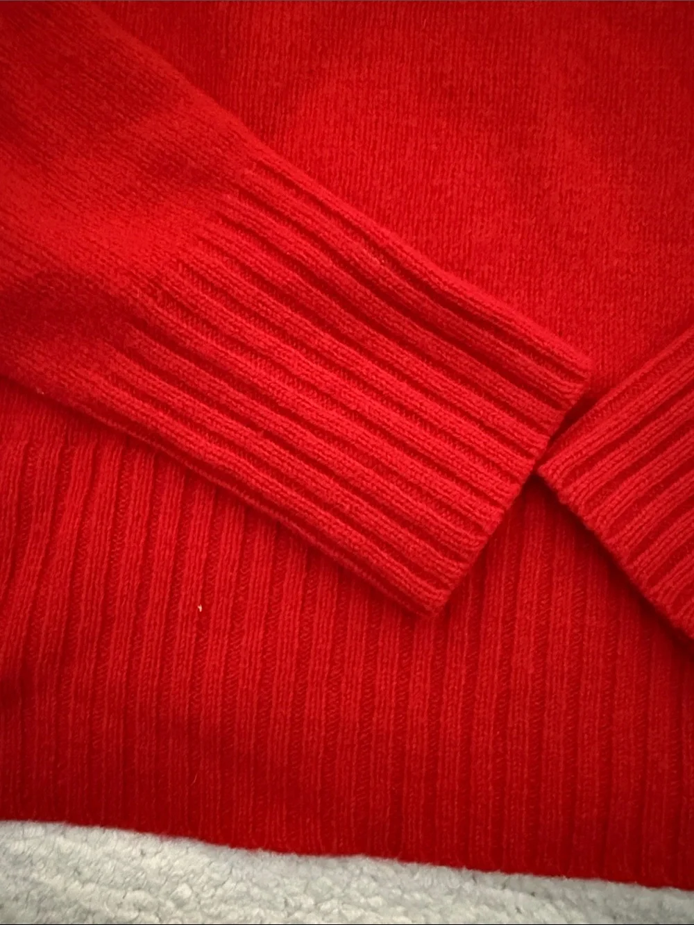 J. Crew Bright Red Crewneck Sweater